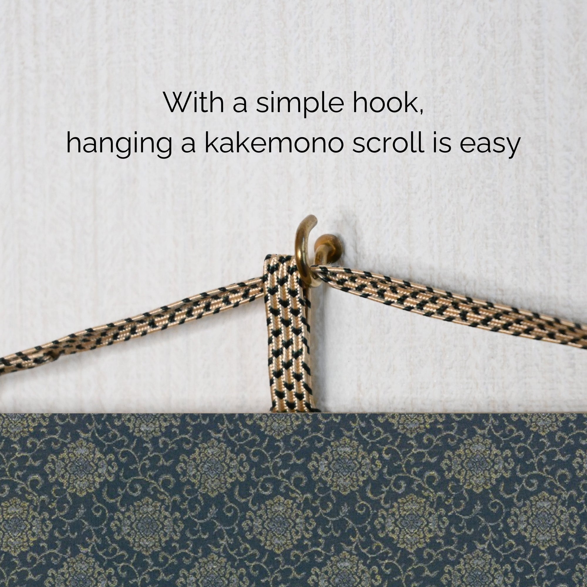 Japanese Dragon Kakemono Wall Scroll – Blue Rising Dragon