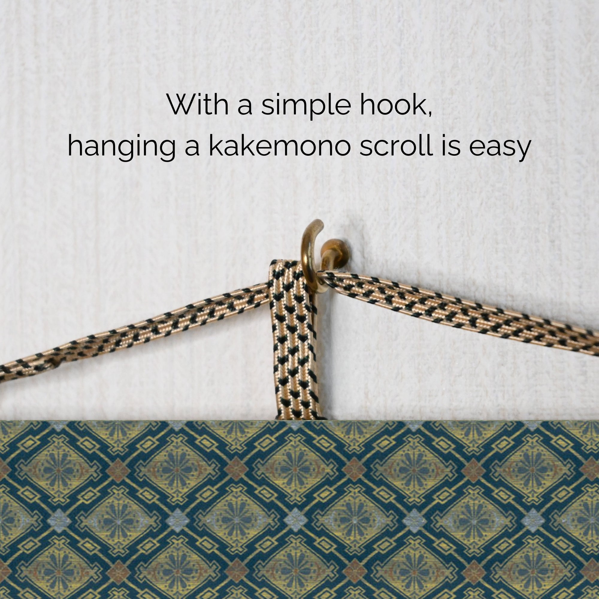 Pendurador de Parede Kakemono Samurai Japonês – Samurai em Pé com Armadura