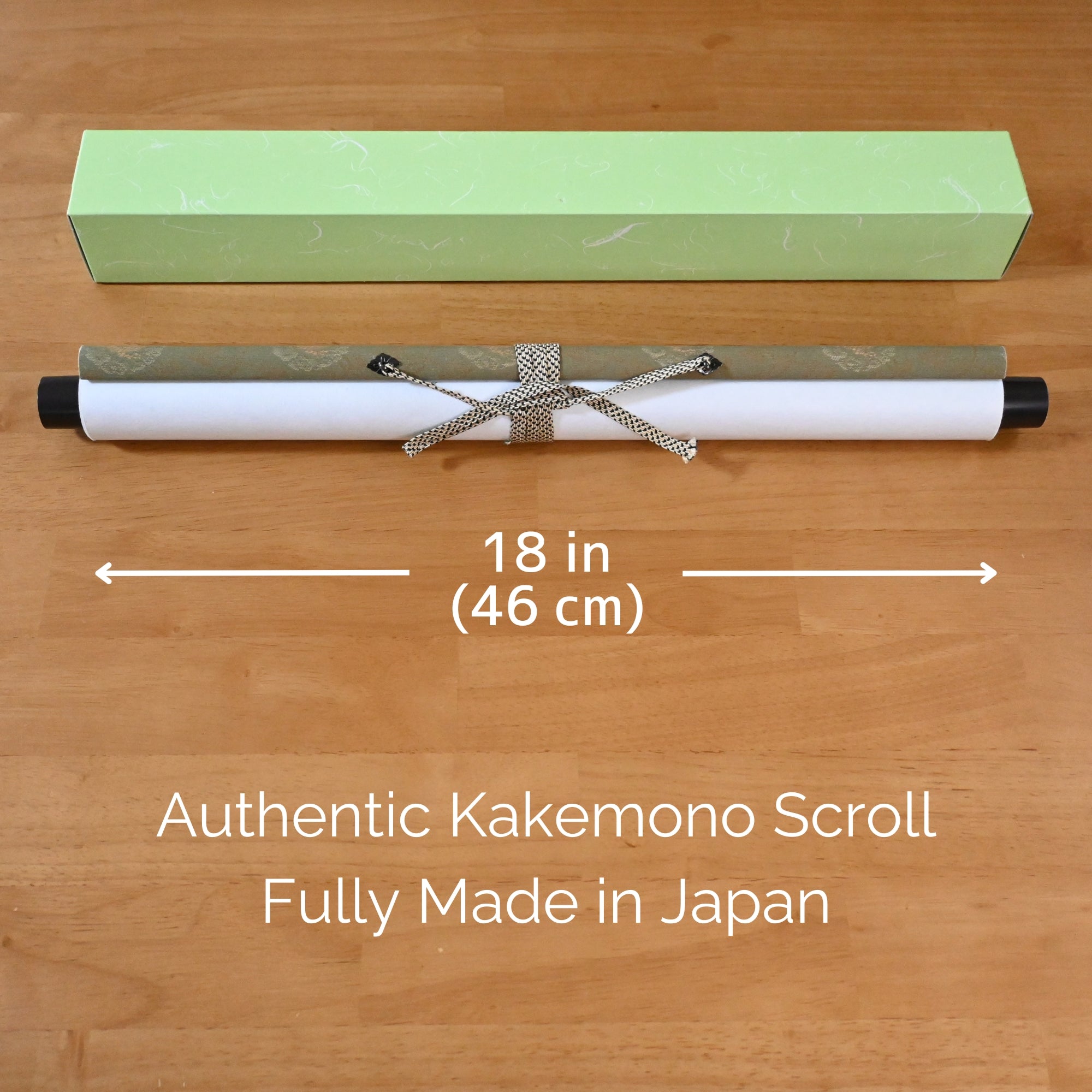 Pendurador de Parede Kakemono Dragão Japonês – Dragão Verde Ascendente 